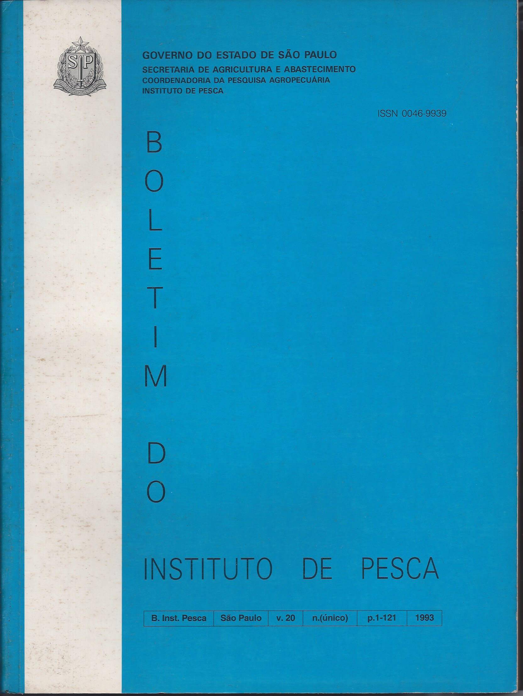 					Visualizar v. 20 n. Ãºnico (1993): BOLETIM DO INSTITUTO DE PESCA
				