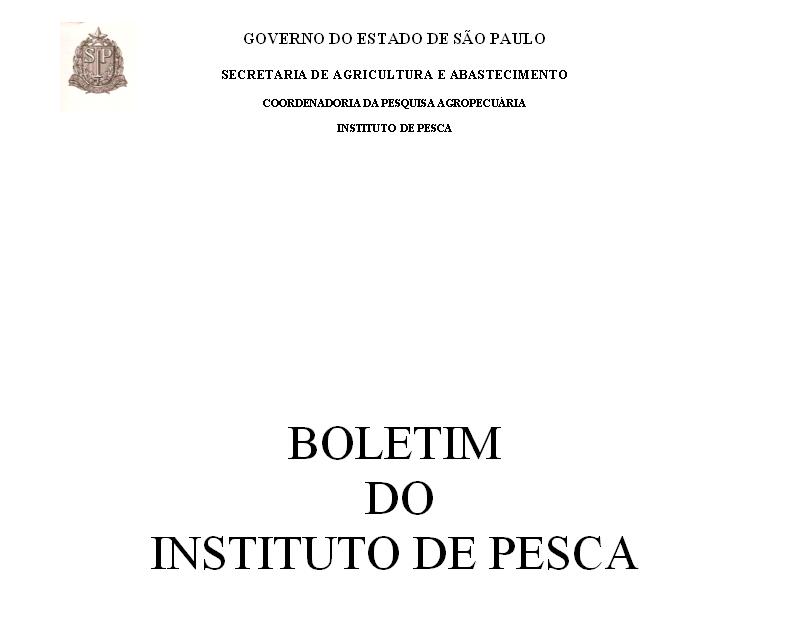 					Visualizar v. 1 n. 1(1-7) (1971): BOLETIM DO INSTITUTO DE PESCA
				