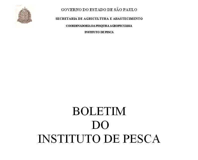 					View Vol. 2 No. 2(1-6) (1973): BOLETIM DO INSTITUTO DE PESCA
				
